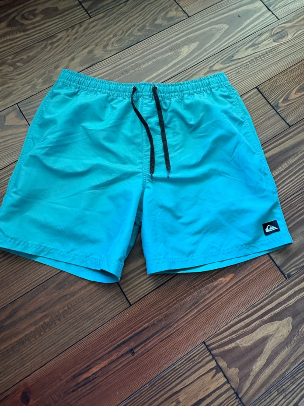 Quiksilver Men's Teal Blue Swim Trunks